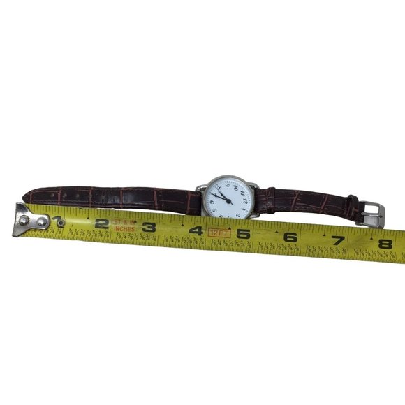 Women's Toni Wristwatch Stainless Steel with Brown Faux Leather Band - Picture 5 of 5